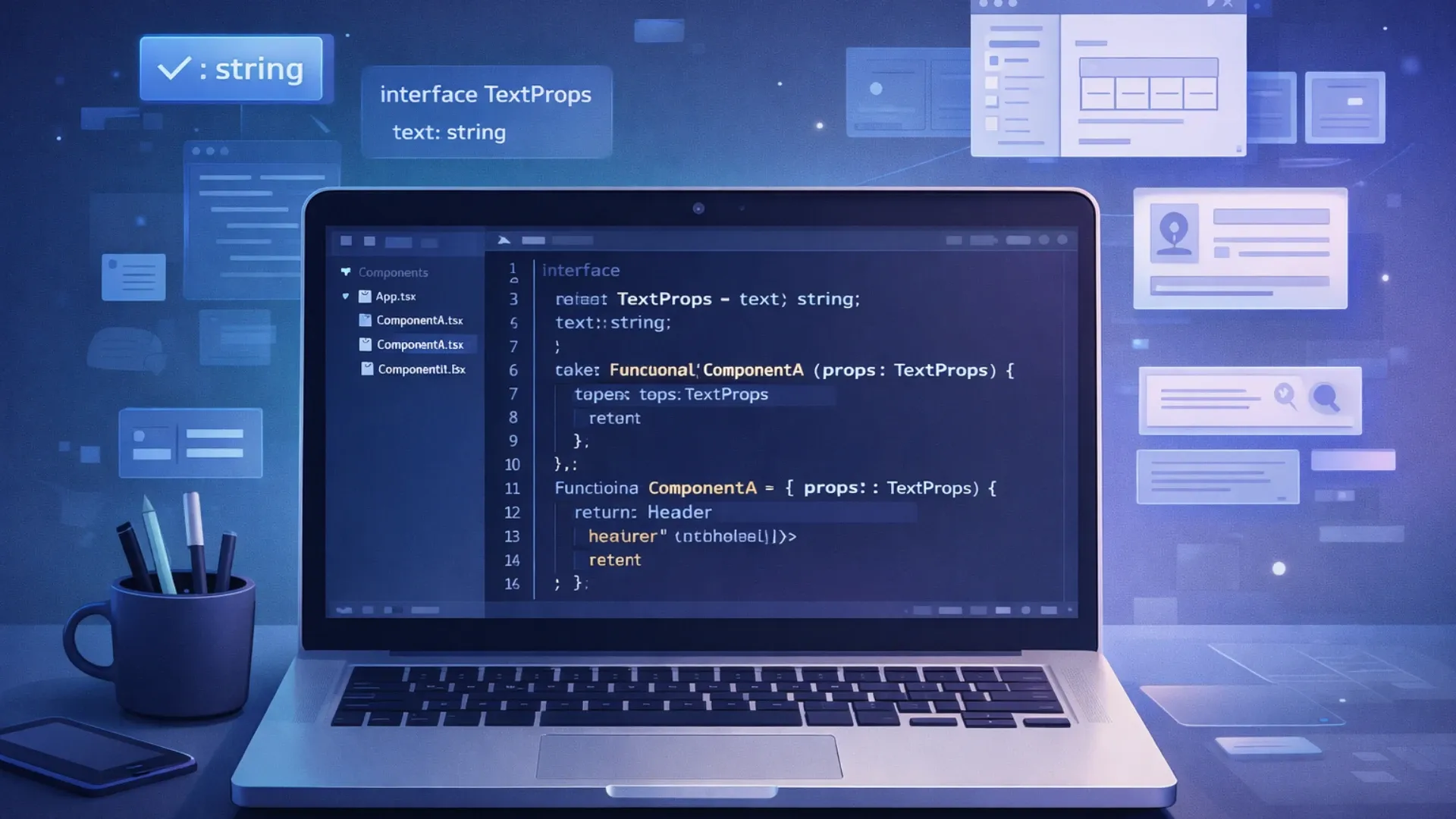 React TypeScript: Props, Hooks and Events in React 19