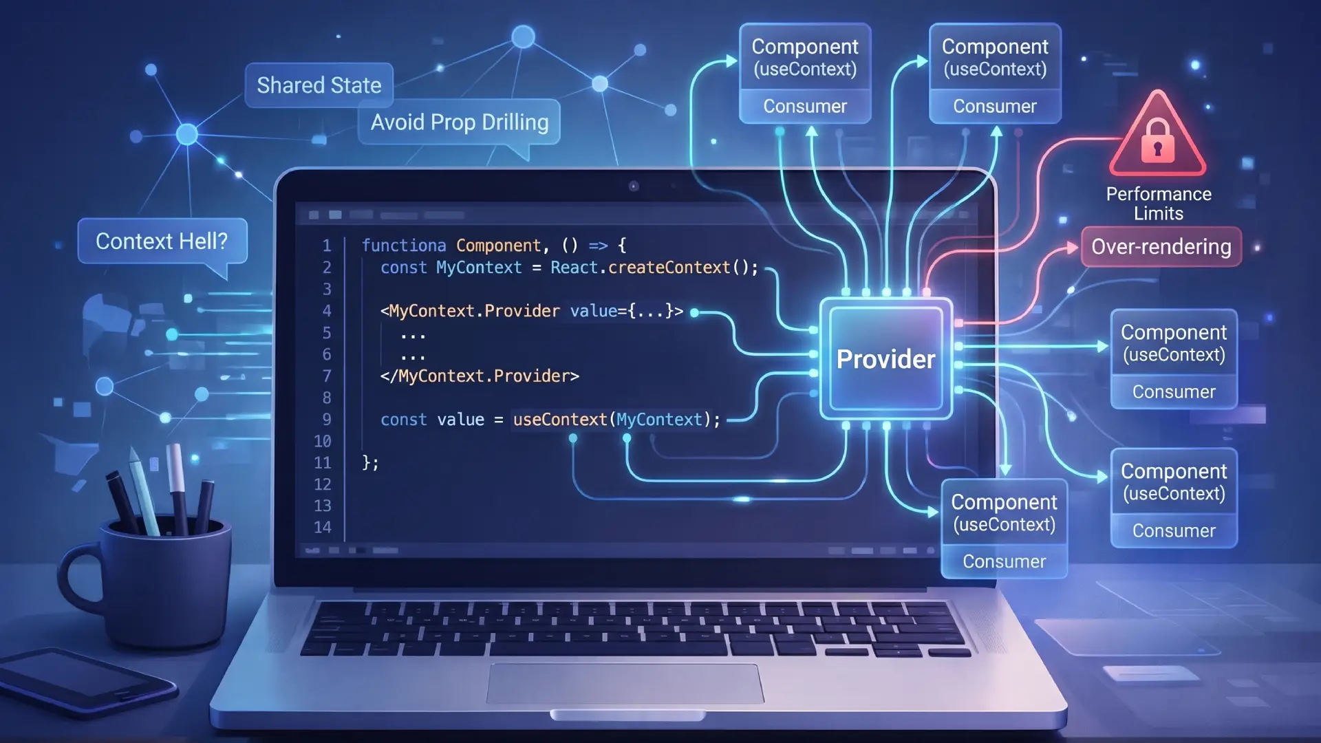 React Context API: Provider, useContext, and Its Limits