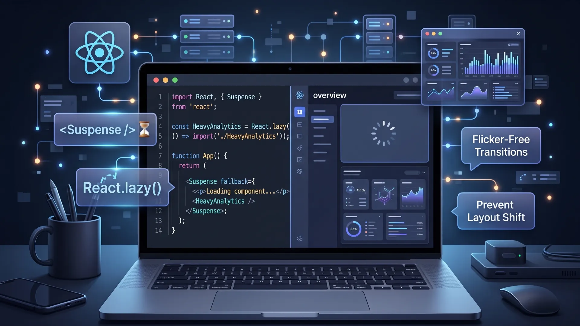 React Suspense and lazy: Loading States Without Flicker